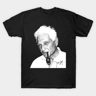 Jacques Derrida / Philosopher Fan Art Design T-Shirt